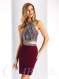 Burgundy Sparkly Two Piece Homecoming Dress Tight Fitted Halter Neck Homecoming Dress Hoco Dresses Tight Maroon Homecoming Dress Two Piece Homecoming Dress