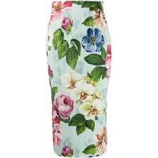 Whatever you're shopping for, we've got it. Floral Print Pencil Skirt Blue Dolce Gabbana Skirts On Lyst Ibt Shop