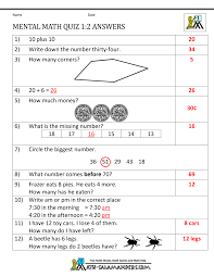 Read on for some hilarious trivia questions that will make your brain and your funny bone work overtime. First Grade Mental Math Worksheets