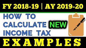 how to calculate income tax fy 2018 19 examples slab rates tax rebate ay 2019 20 fincalc tv