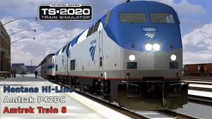 Amtrak Train 8 Montana Hi Line Amtrak P42dc Train Simulator 2020 Amtrak Train Amtrak Montana