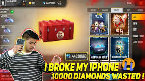 Use gift card to fill your diamond. I Wasteded 10 000 Diamond In Diamond Crates Opening Challenge I Broke My Iphone11 Garena Free Fire Youtube