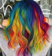 The Boldest Prettiest Rainbow Hair Colors In Honor Of Pride Month Rainbow Hair Pride Hair Rainbow Hair Color