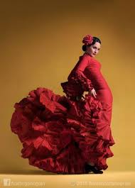 Stylish Spanish Woman Flamenco Dancers Flamenco Dress Spanish Dancer