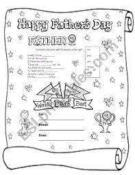 father s day poem esl worksheet by ladydeath