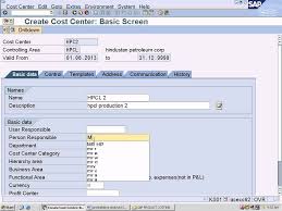 Sap Product Costing Configuration T Code Ks01 And T Code Ksh1 Sap Coding Data Science