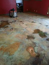 These dyes are mixed with a carrier, such as an alcohol and sprayed onto concrete. How To Correct Acid Stain Colors On Concrete Concrete Decor