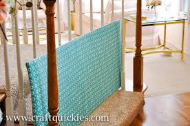 Attach 2x4 through holes with zip ties (stain wood to match banister). Diy Baby Gate For Open Non Traditional Stairs And Banisters