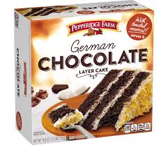 Frozen German Chocolate Layer Cake Pepperidge Farm In 2020 Chocolate Layer Cake Grocery Foods German Chocolate