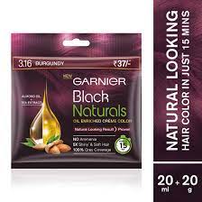 Amazon Com 20gm Garnier Black Naturals Oil Enriched Cream Colour 3 16 Natural Burgundy Beauty