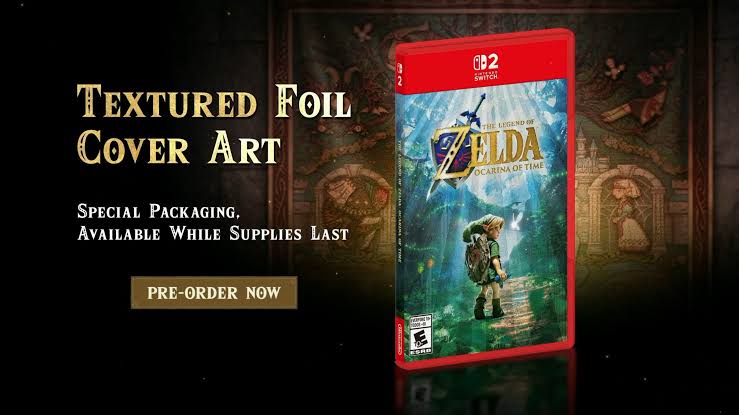 DOWNPAYMENT for Zelda Ocarina of Time Foil Cover (R1/NSW2)