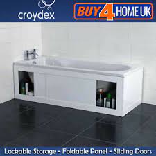 Great savings & free delivery / collection on many items. Croydex Front End Unfold N Fit White Bath Panels Key Lockable Side Storage Ebay