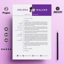 This minimalist ms word cover letter template gets your points across without a lot of distraction. Professional Cover Letter Template For Microsoft Word 2 Pages Full Editable Instant D Professional Cover Letter Template Resume Design Template Resume Words