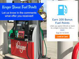 While fueling your vehicle, use this card to make payment fuel point will be automatically applied on your bill. Kroger Bonus Fuel Points What Offer Did You Receive Kroger Krazy