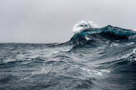 Aerial view to ocean waves. Why Is The Ocean So Darn Scary Scary Ocean Ocean Water Aesthetic