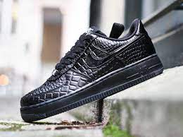 Nike Women's Air Force 1 Premium "Black Croc" - SneakerNews.com