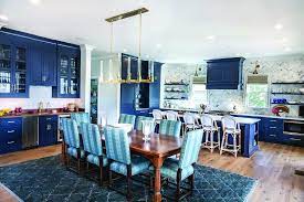 Leading Fad In Kitchen Cabinetry Style Homes Tre Interior Design Kitchen Home Decor Kitchen Blue Kitchens