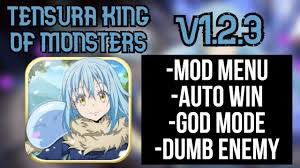 Tensura king of monsters mod apk 1.2.3, 1.2.3 download free. No Root Tensura King Of Monsters V1 2 3 Mod Menu Dumb Enemy God Mode Auto Win Youtube