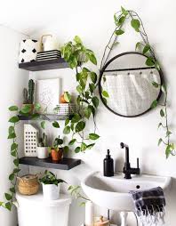 3 tier wood plant stand, large multi tiered plant shelf for multiple plants, indoor flower pots stand, outdoor plant shelves rack holder. Small Bathroom Plant Decor Trendecors