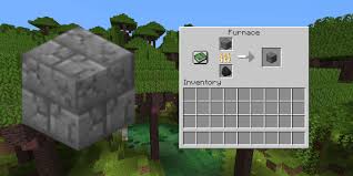 When placing the materials into the grid the iron ingot is placed in the top row middlebox and the 3. Chiseled Stone Brick Recipe