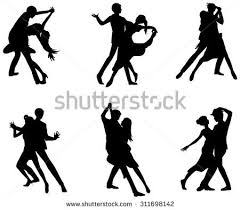 Black And White Dancer Silhouette Black And White Dance Cartoon A Cartoon Silhouette Illustration Drawing Icon Set Of Dancing Couple Sport For Both Man And Woman In Cartoon Silhouette Silhouette Illustration Couple Dancing