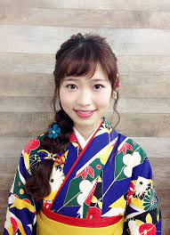 大人なサイドよせ編みおろしスタイル ゆめやかたbeauty 着物ヘアカタログ 髪型 七五三 卒業式 髪型 アップ 卒業式 髪型