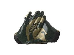 Black And Gold Football Gloves Youth Nike College Rivalry Michigan State Vapor Jet Men S Football Gloves B Loves These Football Gloves Michigan State Football Men S Football