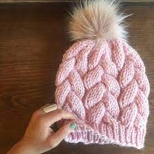 Knitting Pattern Braided Cable Beanie In 2021 Cable Knit Hat Pattern Knitting Hat Knitting Patterns