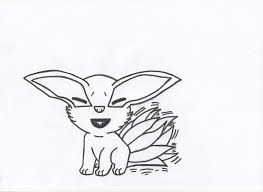 Young Kurama Nine Tails Chibi Lineart By Charasasuke On Deviantart Chibi Color Therapy Deviantart