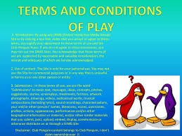 Club penguin was a massively multiplayer online game (mmo), involving a virtual world that contained a range of online games and activities. Terms And Concitions Of Disneys Club Penguin
