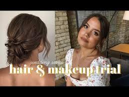 wedding series hair makeup trial