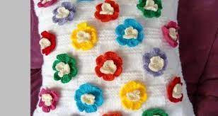 Sis Ve Tigla Orulmus Orgu Kirlent Crochet Patterns Crochet Pillows Crochet Blanket