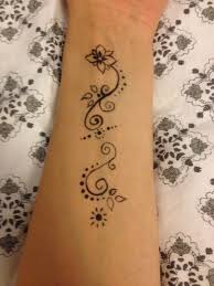 Selfmade With Eyeliner Simple Henna Tattoo Print Tattoos Henna Tattoo