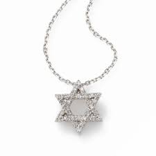 Petite Star Of David Diamond Pendant 14k Diamond Pendant Jewish Jewelry Diamond
