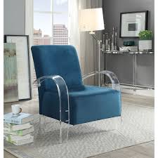 Acme Malyssa Accent Chair Teal Clear Acrylic Blue Wood Accent Chairs Cheap Leather Chairs High Back Accent Chairs