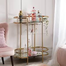 Marrying modern and glamorous elements, these 2 nesting tables set a sleek and chic. Aruba Tables Drinks Trolley The Furniture Co
