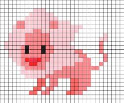 Lion Steven Universe Perler Bead Pattern Steven Universe Pixel Art Pattern Pony Bead Patterns Perler Bead Art