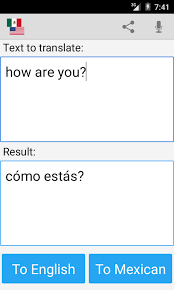 Translate your personal or work documents online using the best online translation services, such as google, reverso, bing and systran. Mexican English Translator Apk Download Android Books Reference Apps