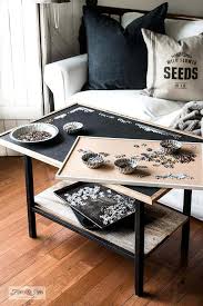 The first 2 plywood pieces will become the top and bottom of the table and the third piece, with modifications in step 5, will become the drawers bottoms. 15 Diy Puzzle Boards Ideas How To Make A Puzzle Board