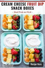 Cream Cheese Fruit Dip Snack Box Meal Prep On Fleek Recipe In 2021 Healthy Snacks Recipes Cheese Fruit Healthy Work Snacks