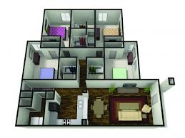 4 Bedroom 4 Bed Apartment The Haven With washers and dryers in each townhome, this.