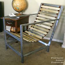 Wood And Leather Sling Chair Diy Furniture Leather Furniture Diy Chair