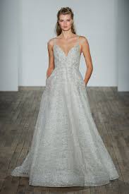 Lazaro Bridal Wedding Dress Collection Fall 2018 Brides Wedding Dress With Pockets Sparkle Wedding Dress Silver Wedding Dress