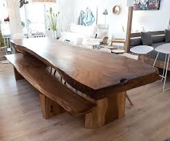 Grande Mesa De Comedor De 3 5 Metros De Madera Suar Con Banco De Suar 3 Metros Giant Suar Wood Table De 3 5 Meters Accom Dining Table Rustic Dining Home Decor