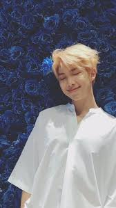 Kim namjoon is an alpha who is the ceo of the top company of the country 'mono'. Namjoon Rap Monster Bts Blue Flower Background Yoongi Namjoon Kpop