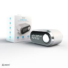The battery backup works to save the clock and alarm settings. Wireless Charging Alarm Clock White Atomi