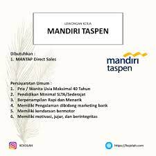 Tugas mantap direct sales mandiri taspen. Direct Sales Mandiri Taspen