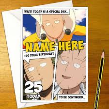 One punch sim codes / zombie simulator codes wiki 2021. One Punch Man Personalised Birthday Card Japanese Personalized Saitama Funny Ebay