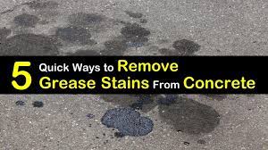 Check spelling or type a new query. 5 Quick Ways To Remove Grease Stains From Concrete
