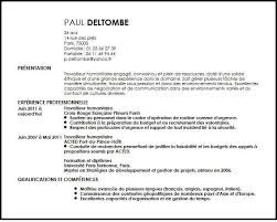 Pas de souci donc en ce qui concerne la. Exemple De Cv Travailleur Humanitaire Exemples Modeles De Cv